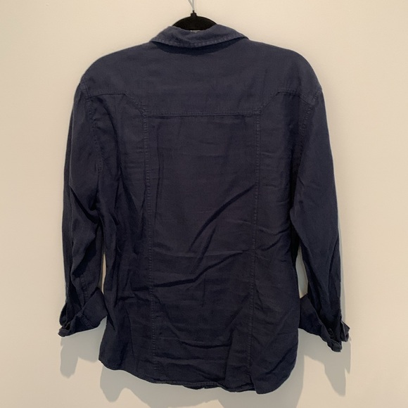 Rock & Republic 100% cotton button down top size medium - Picture 3 of 3